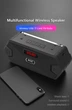 Мультифункціональний FM радіоприймач / Bluetooth-колонка з акумулятором LED-дисплей MP3-плеєр USB / TF / MIC / AUX / TWS blue - зображення 9