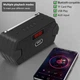 Мультифункціональний FM радіоприймач / Bluetooth-колонка з акумулятором LED-дисплей MP3-плеєр USB / TF / MIC / AUX / TWS blue - зображення 11