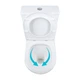 Унітаз підлоговий Dove Rimless 605x370x800 мм, White, з сидінням Slim Duroplast/ Soft-close/ Quick Release QT06228380BW Qtap - зображення 5