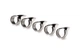 Набор колец с когтями Master Series Five-Piece Sensation Claw Rings - Silver - изображение 4