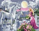 Картина по номерам Принцесса и единороги 40x50 см Brushme BS25996 - изображение 1