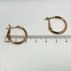 Сережки кільця 2 см позолота 18К Xuping Круглі сережки медсплав Сережки кільця маленькі медзолото - зображення 2