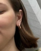 Сережки замки з позолотою 18К медсплав Сережки замки медзолото Сережки у вигляді замків медсплав Сережки замочки - зображення 3