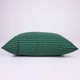 Подушка MirSon №0104 Сolor Fun Line 17-0612 Stripe Emerald Хлопок средняя 50x70 см (2200010864113) - изображение 3