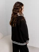 Детский кардиган на пуговицах для девочки ARTKNIT Смужка 116-122 см Черный (4823093470699) - изображение 2
