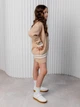 Детский кардиган на пуговицах для девочки ARTKNIT Смужка 116-122 см Бежевый (4823093470637) - изображение 4