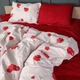 Простынь MirSon полуторная 150x220 см 17-0754 Scarlet Poppies Бязь (2200010933208) - изображение 2