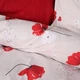 Простынь MirSon евро 200x220 см 17-0754 Scarlet Poppies Ranforce Elite (2200010933499) - изображение 5