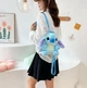 Пушистый рюкзак игрушка Stitch плюшевая сумка для детей / взрослых , 25 см, голубой (102925092) - изображение 1