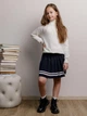 Детская трикотажная школьная юбка для девочки ARTKNIT Смужка 116-122 см Синяя (4823093471757) - изображение 3