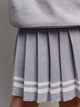 Детская трикотажная школьная юбка для девочки ARTKNIT Смужка 116-122 см Серая (4823093471931) - изображение 5