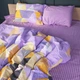 Комплект постельного белья Mirson Евро 200х220 см 17-0764 Violet triangles Бязь (2200010938333) - изображение 1