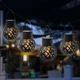 Набор 4шт. Садовый светильник подвесной Огненный шар 7см на солнечной батарее теплый белый - изображение 2