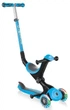 Самокат с сиденьем 3 в 1 Globber GO-UP Deluxe Lights Sky Blue от 1 до 9 лет (646-105) - изображение 1