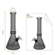 Бонг Черный Стеклянный “Rings Beaker Bong Black” - изображение 2