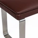 Маникюрная подставка для рук (Подлокотник) ECO STAND ELEGANCE на металлических ножках, коричневая - изображение 4