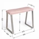 Подставка для ног ECO STAND PADIX на металлических ножках, розовая - изображение 6