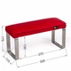 Маникюрная подставка для рук (Подлокотник) ECO STAND ELEGANCE на металлических ножках, красная - изображение 6