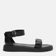 Женские сандалии кожаные PARADIZE SHOES SAN-2500 36 23.2 см Черные (ROZ6501061292) - изображение 1