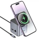 USB хаб с беспроводной зарядкой Hoco Effortless 9in1 (3USB, HDMI, RJ45,100W, SD, TF). Grey - изображение 2