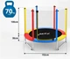 Батут дитячий Just Fun 152 см з сіткою MULTICOLOR - изображение 3