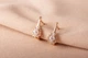 Женские серьги из красного золота с фианитами S-0066 - изображение 7