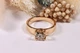 Кольцо с шипами с муссанитом 1ct 14.5 K-0311 - изображение 4
