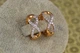 Серьги Xuping Jewelry Восьмерки с родием 1.8 см золотистые - изображение 1