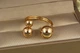 Кольцо Xuping Jewelry Поцелуй раздвижное 16 р золотистое - изображение 2