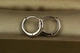 Серьги Xuping Jewelry гладкие колечки с округлыми краями 1.2 см серебристые - изображение 1