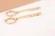 Серьги из желтого золота LOVE S-0004 - изображение 2