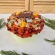 Букет с сухофруктами , орехами и бельгийским чёрным шоколадом в шляпной коробке - изображение 2