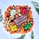 Букет с сухофруктов, орехов и открыткой с шоколада в коробке для любимой мамы,подруги, учителю - изображение 4