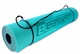 Коврик для фитнеса и йоги EasyFit TPE+TC двухслойный с чехлом и стяжками 183х61х0,6 см Мятный с черным (33-102-EF-1924s-MTB) - изображение 3