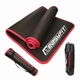 Коврик для фитнеса и йоги EasyFit Flex Pro со стяжками в комплекте 181х61х1 см Черный с красным кантом (33-102- EF-19192-BK) - изображение 2