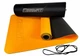 Коврик для фитнеса и йоги EasyFit TPE+TC двухслойный с чехлом и стяжками 183х61х0,6 см Оранжевый с черным (33-102-EF-1924s-ORB) - изображение 1