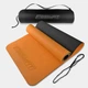 Коврик для фитнеса и йоги EasyFit TPE+TC двухслойный с чехлом и стяжками 183х61х0,6 см Оранжевый с черным (33-102-EF-1924s-ORB) - изображение 2