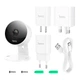 Wi-Fi камера видеонаблюдения HOCO D7 2K с ночным видением и двусторонней аудиосвязью White - изображение 6