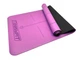 Коврик для фитнеса и йоги профессиональный EasyFit Pro каучуковый 184х68х0,5 см Фиолетовый (33-102-EF-1925-1-V) - изображение 2