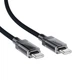 Кабель Acefast C12-03 USB 2.0 USB-C to USB-C 1.2 м 60W 3A Stainless Steel Nylon Black (6974316283317) - зображення 3