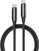 Кабель Colorway Type-C - Type-C PVC+Aluminum Alloy PD Fast Charging 240W 5А 1 м Black (CW-CBPDCC069-BK) - изображение 1