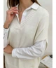 Жилетка вязаная ART KNIT молочная Jolie, L-XL 028420 - изображение 2