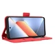 Чохол-книжка з кишеньками Deexe Wallet Stand для TECNO Pova 6 Neo - Red - зображення 4
