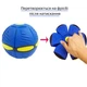 Летающий мяч трансформер с ЛЕД подсветкой Фрисби НЛО Flat Ball Disc Летающая тарелка для детей Синий - изображение 3