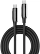 Кабель Colorway Type-C - Type-C PVC+Aluminum Alloy PD Fast Charging 240W 5А 2 м Black (CW-CBPDCC070-BK) - изображение 1