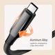 Кабель Colorway Type-C - Type-C PVC+Aluminum Alloy PD Fast Charging 240W 5А 2 м Black (CW-CBPDCC070-BK) - изображение 13