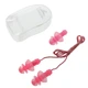 Беруши для плавания на шнурке Ear Plug YINGFA R086 (силикон, розовый) - изображение 1