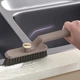 Щітка для прибирання важкодоступних місць, швів, стиків, кутів Gap Brush 360°, універсальна ручна щітка з V-подібними щетинками та обертанням мийної частини для чищення плитки, ванни, кухні Сіра DSR-73-Grey - зображення 6