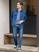 Джинсовая куртка мужская Uniqlo 418207258 XL Синяя (1159828247) - изображение 4