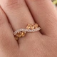 Кольцо из красного золота с цитринами 16 K-0297 - изображение 2